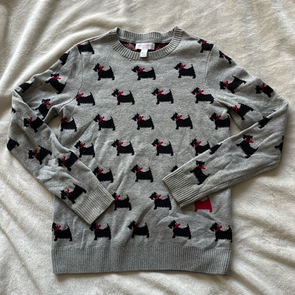 Charter Club doggie pattern sweater-size Petite